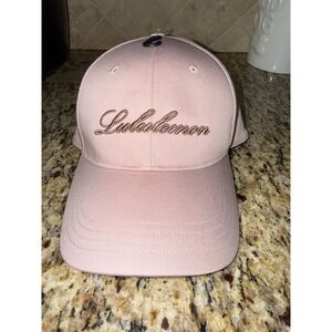 Lululemon Structured Ball Cap Script Minkberry Twilight Rose Size L/XL NWT